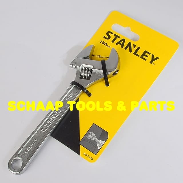 Dominant Metalen lijn criticus Stanley Sleutelgereedschap - Moersleutel verstelbaar 150 mm | 0-87-366 |  Schaap Tools & Parts