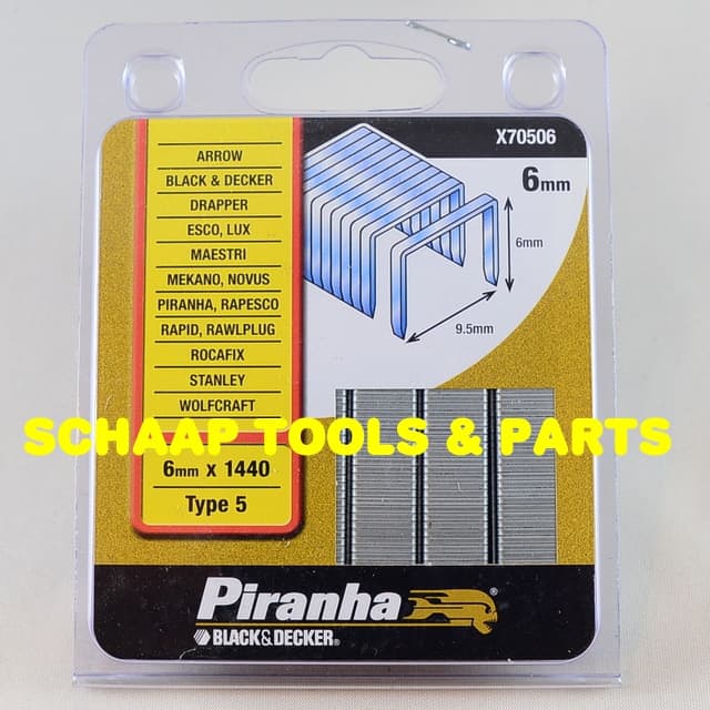 nadering Vervolgen formule Piranha Nieten type 5 - 6mm 10,6x9,5mm | X70506 | Schaap Tools & Parts