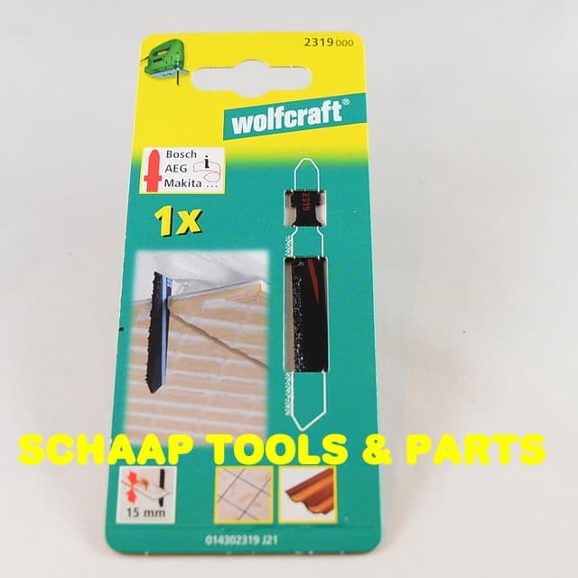 Wolfcraft Decoupeerzaagblad HM-bestrooid voor tegels | 2319 | Schaap Tools Parts
