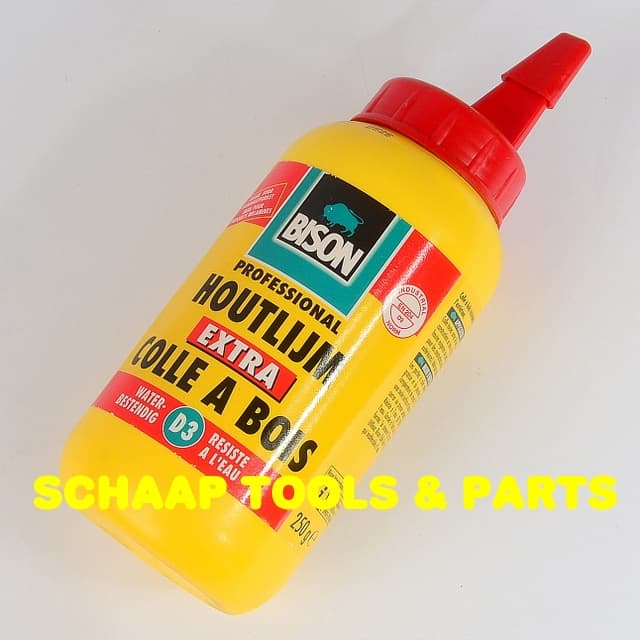 actrice Boekwinkel pack Bison Houtlijm Extra waterbestendig flacon 250 gram | 1339050 | Schaap  Tools & Parts