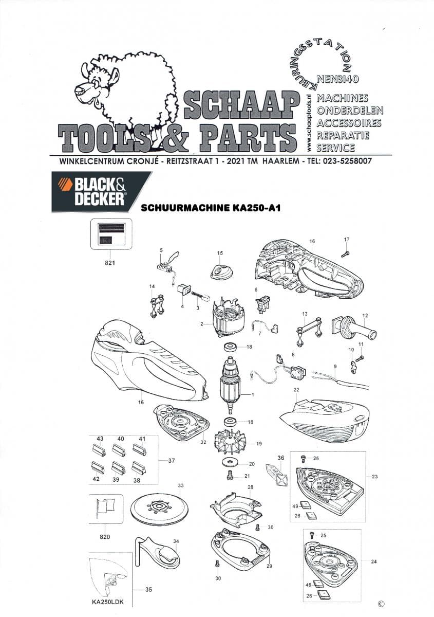 Black & Schuurmachine KA250-A1 | Schaap Tools & Parts