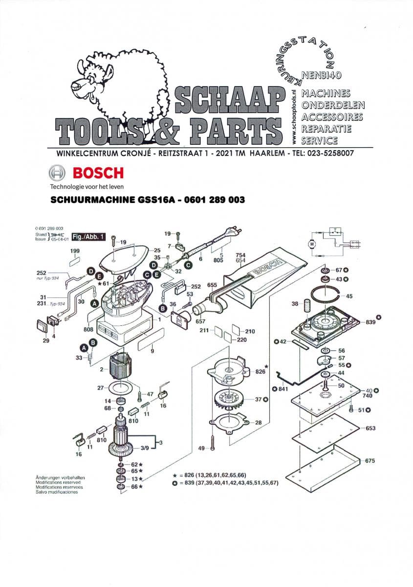 opening Prik Mars Bosch Vlakschuurmachine blauw GSS 16 A - 0601 289 003 | Schaap Tools & Parts