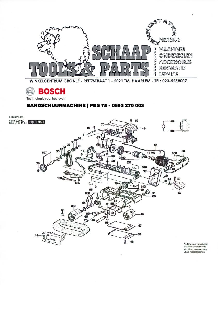 Bosch Bandschuurmachine Groen Pbs 75 0603 270 003 Schaap Tools Parts Bosch Bandschuurmachine Groen Pbs 75 0603 270 003 Schaap Tools Parts