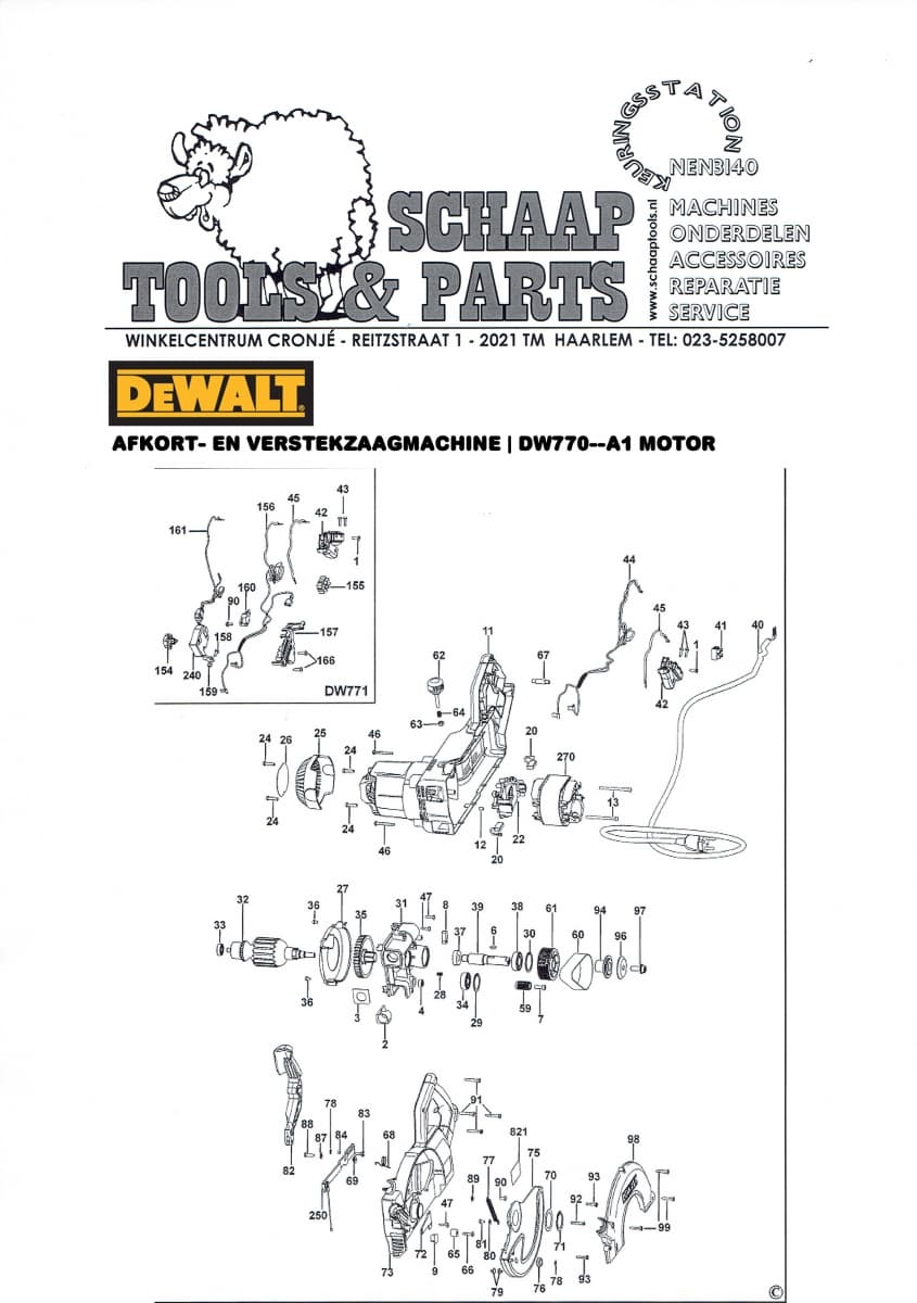 Dewalt Koolborstel In houder, 1 stuk type610126-00 Kopen