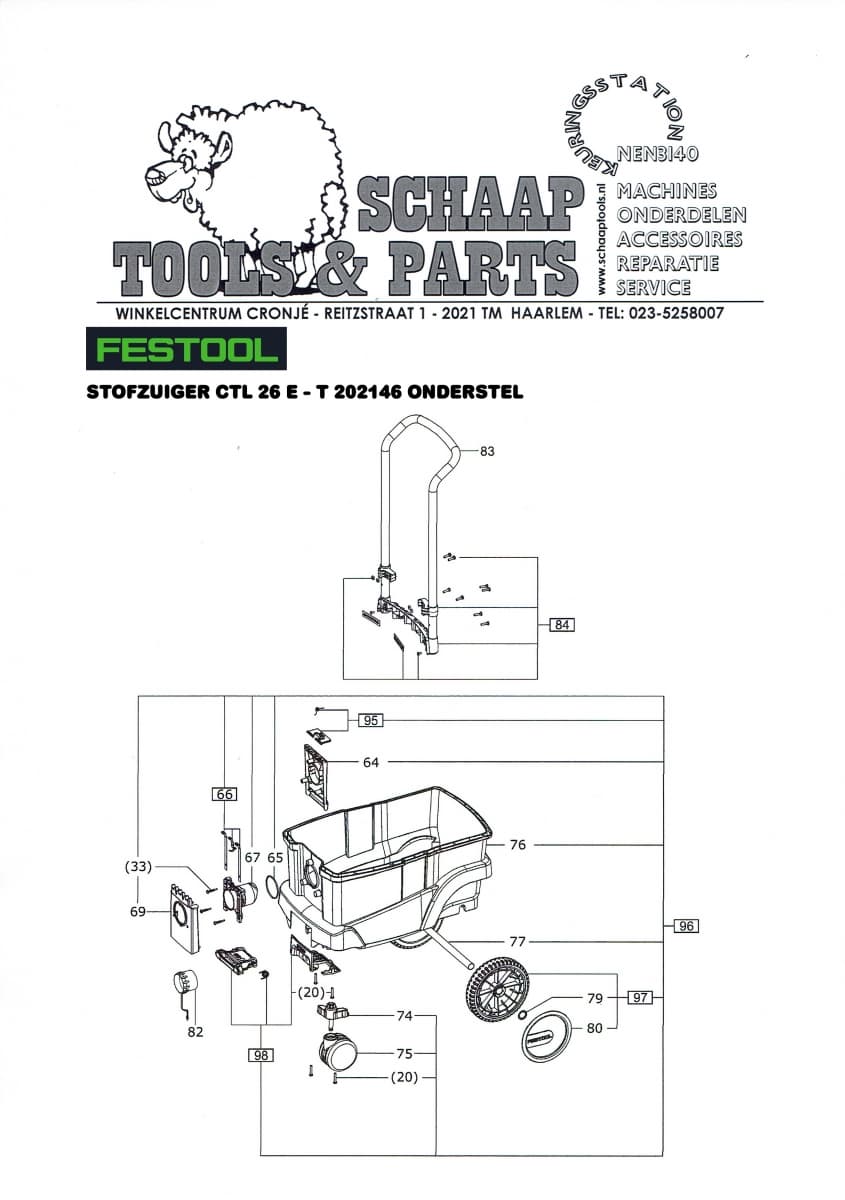 Lamellenfilter Kompatibel Mit Festool CTL 26 E (AC - Foto 7